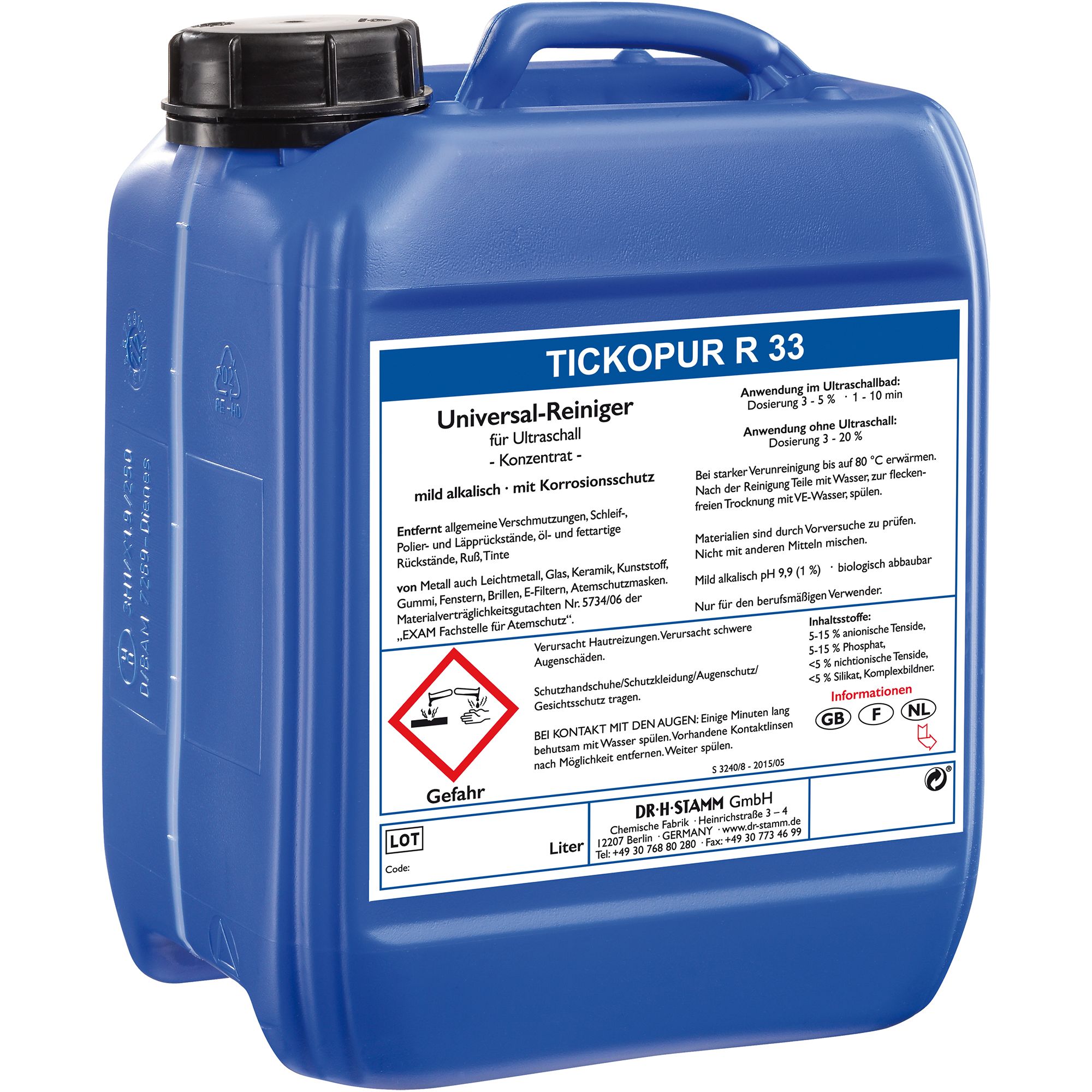Tickopur R 33 Alkalisches Universalkonzentrat