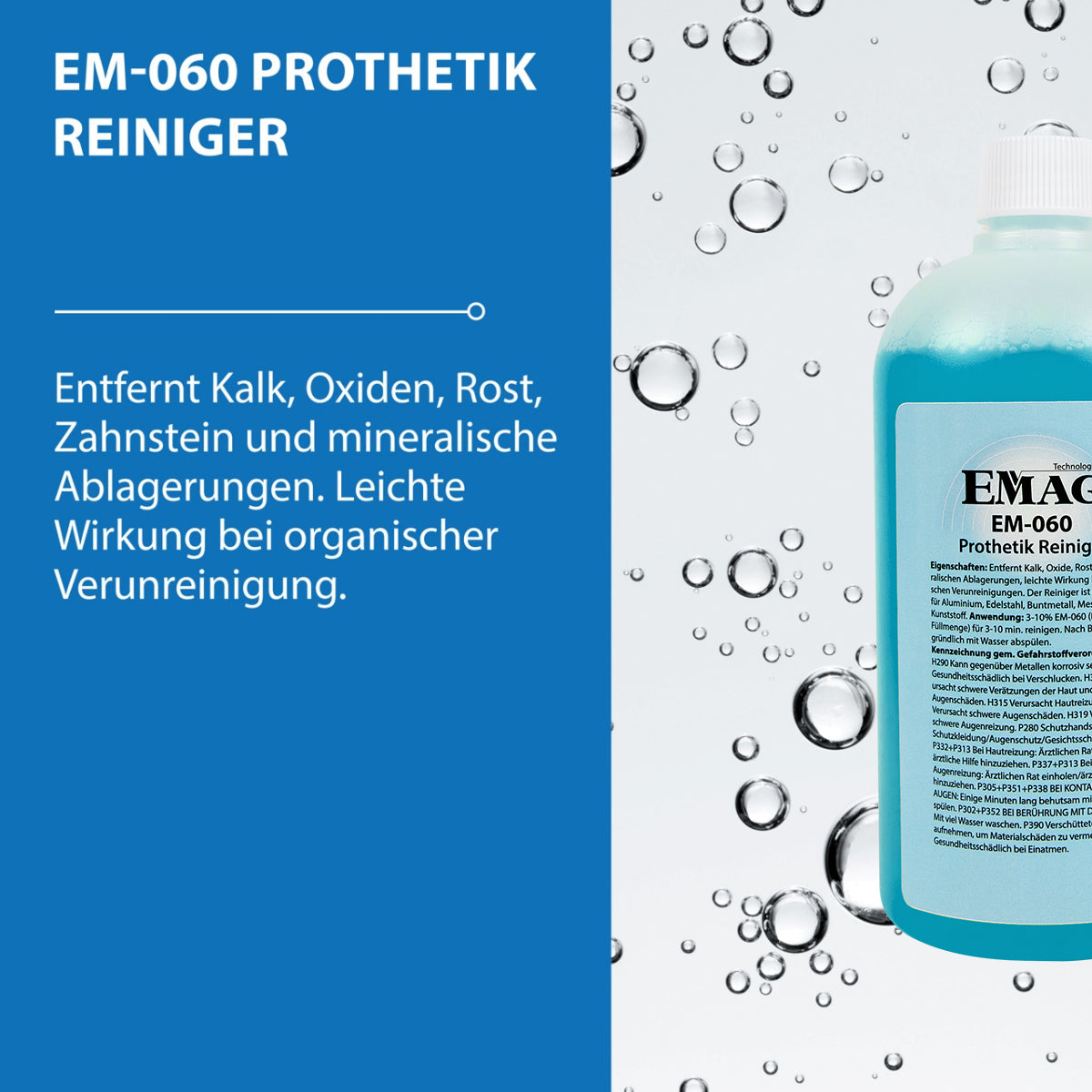 EM-060 Prothetik Reiniger / Dentalreiniger