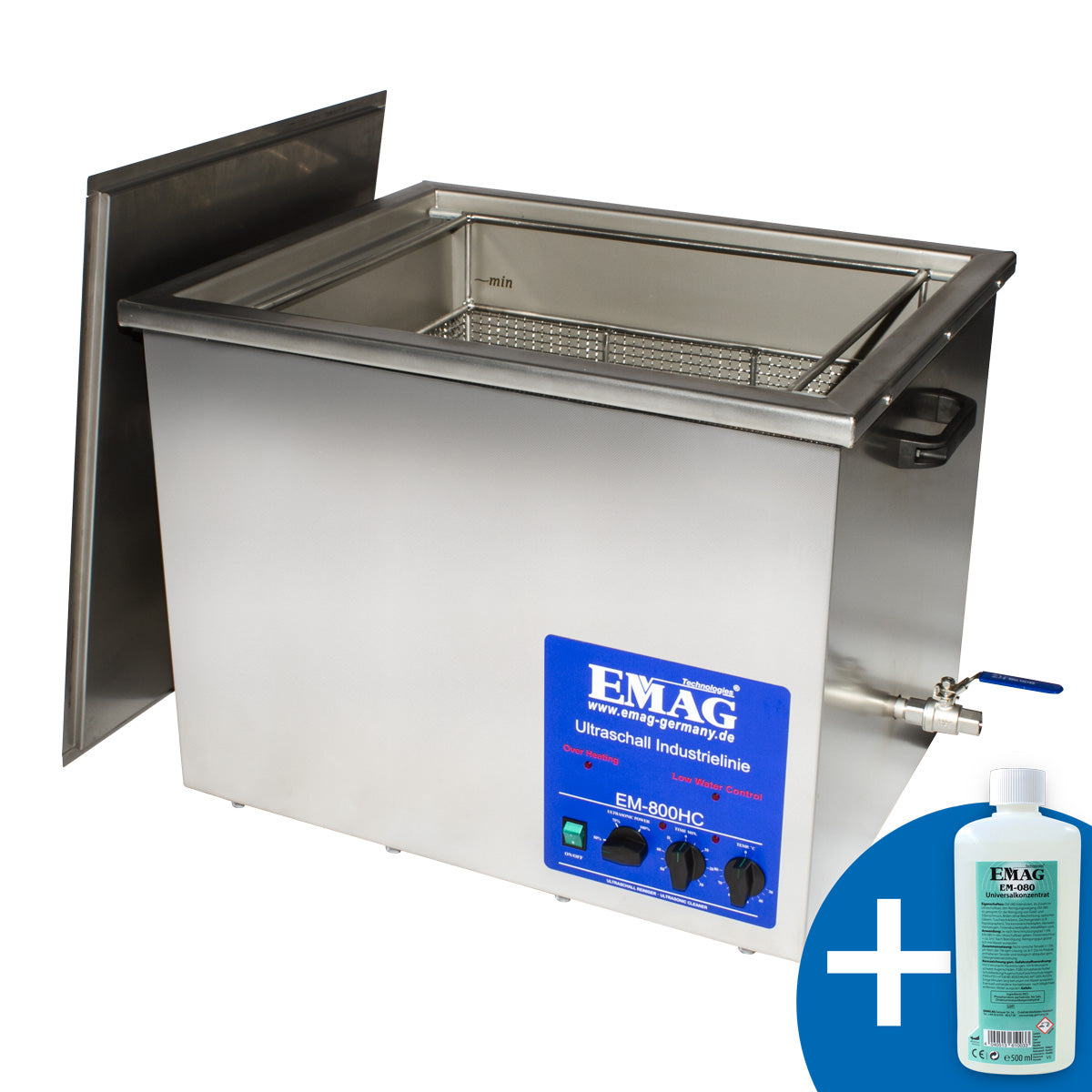 Emmi-800 HC avec robinet de vidange et jauge de niveau