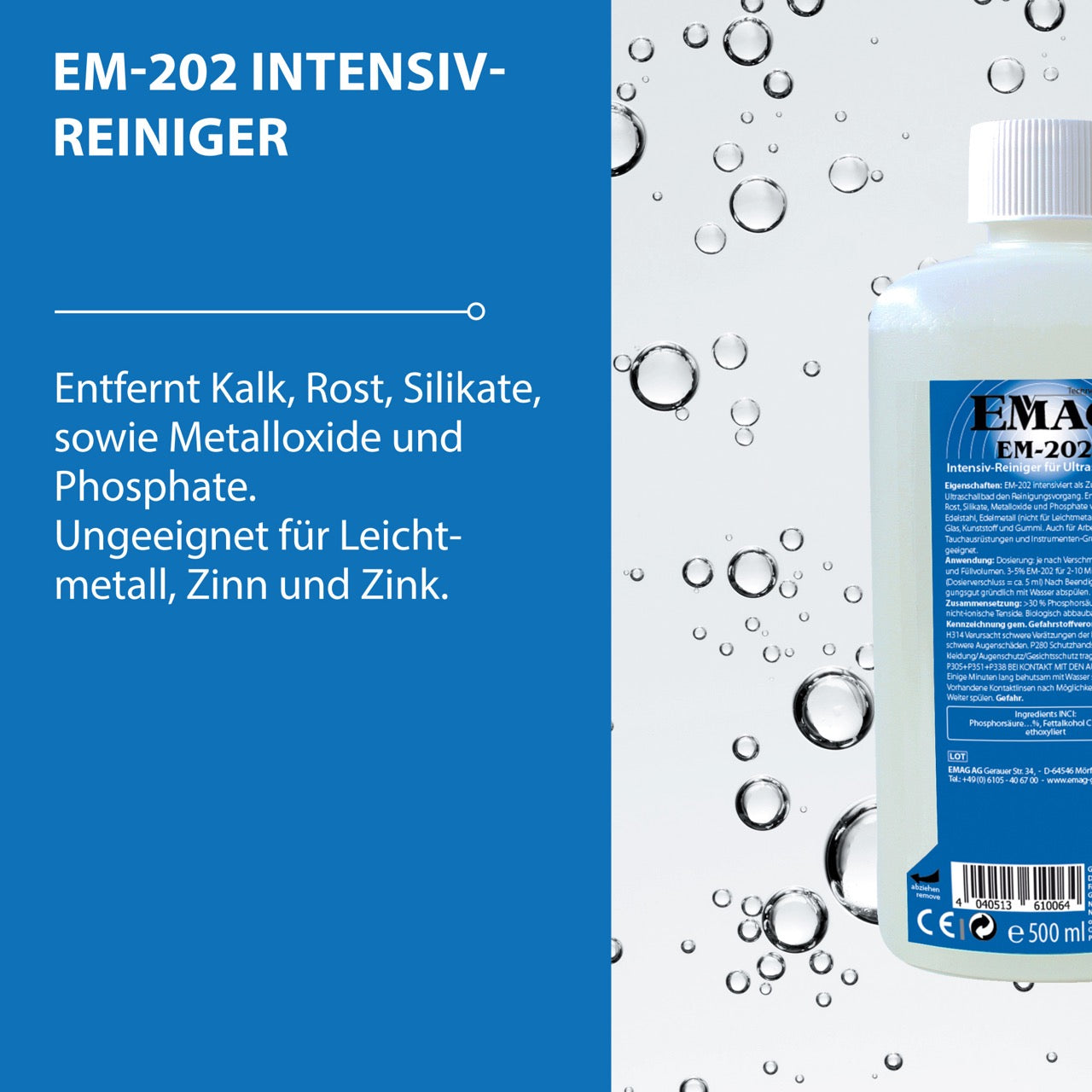 EM-202 500ml Intensiv Reiniger / Instrumentenreiniger