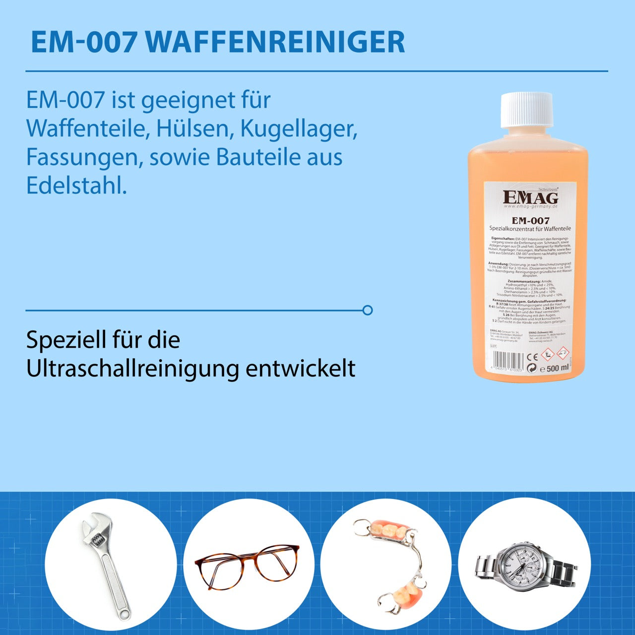 EM-007 Spezialkonzentrat für Waffenteile 500ml
