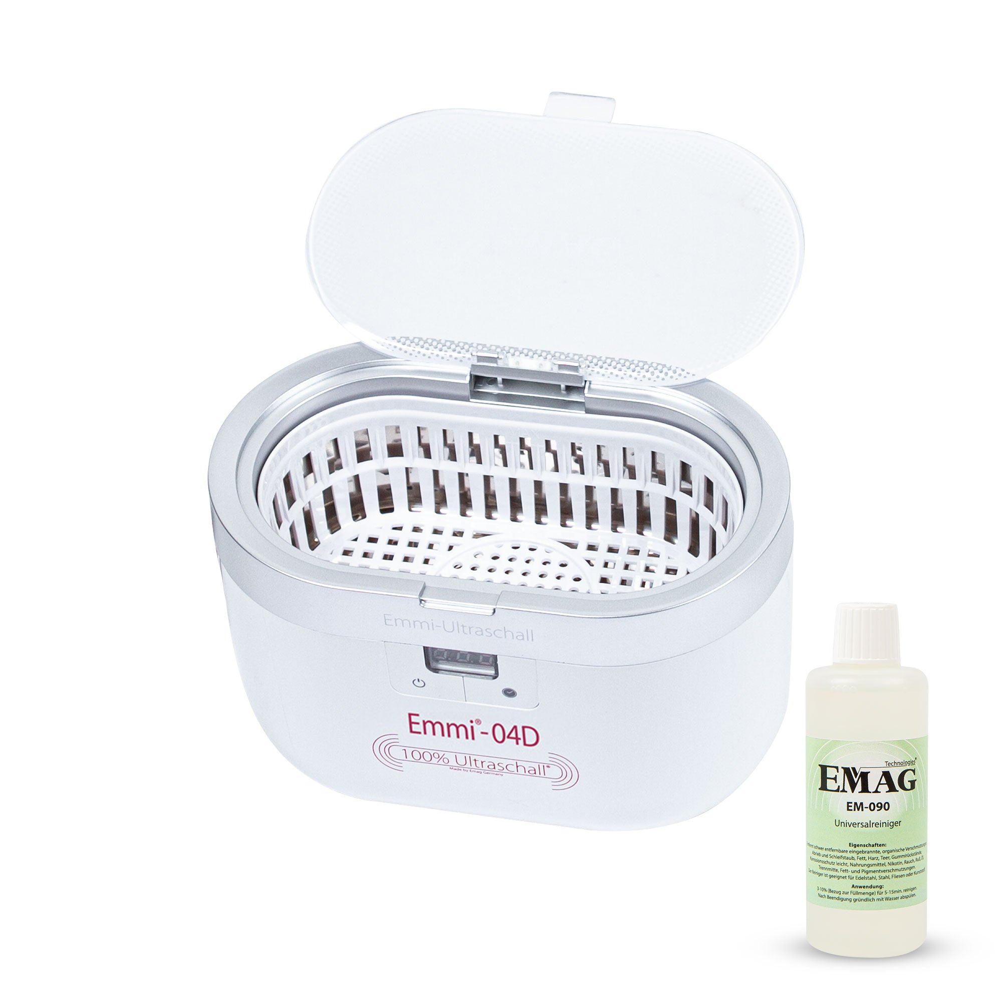 Emmi-04D Ultraschallreiniger mit Edelstahlwanne