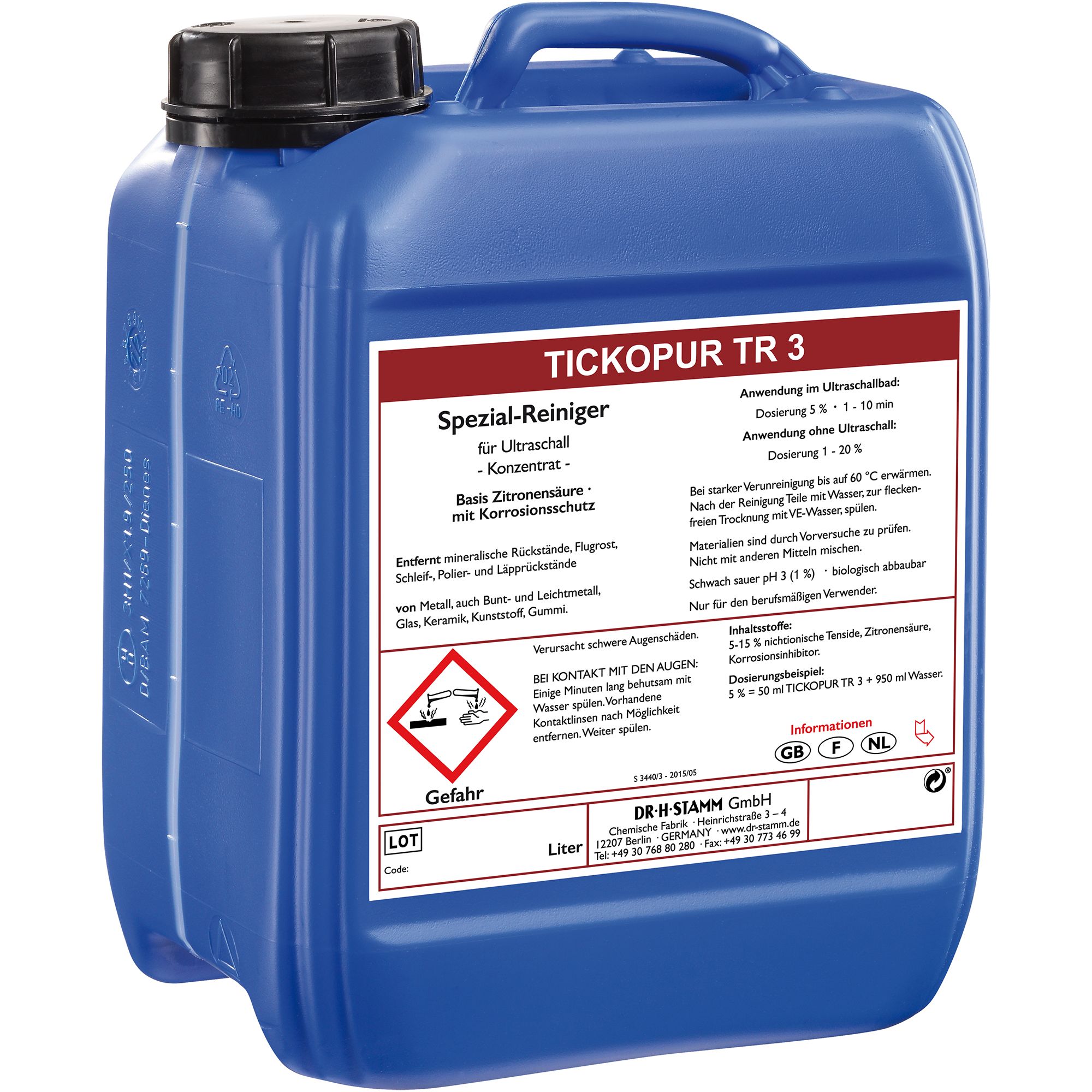 Tickopur TR 3 Spezialreiniger für Buntmetall
