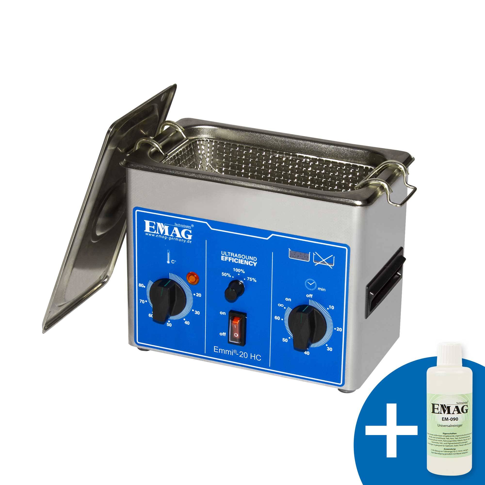 Emmi-20 HC Ultraschallreiniger aus Edelstahl