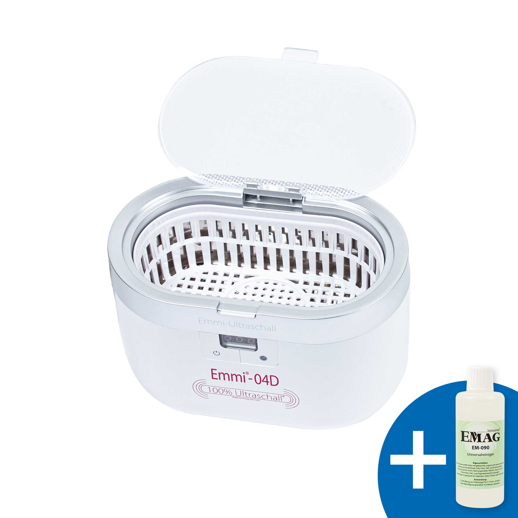 Emmi-04D Ultraschallreiniger mit Edelstahlwanne