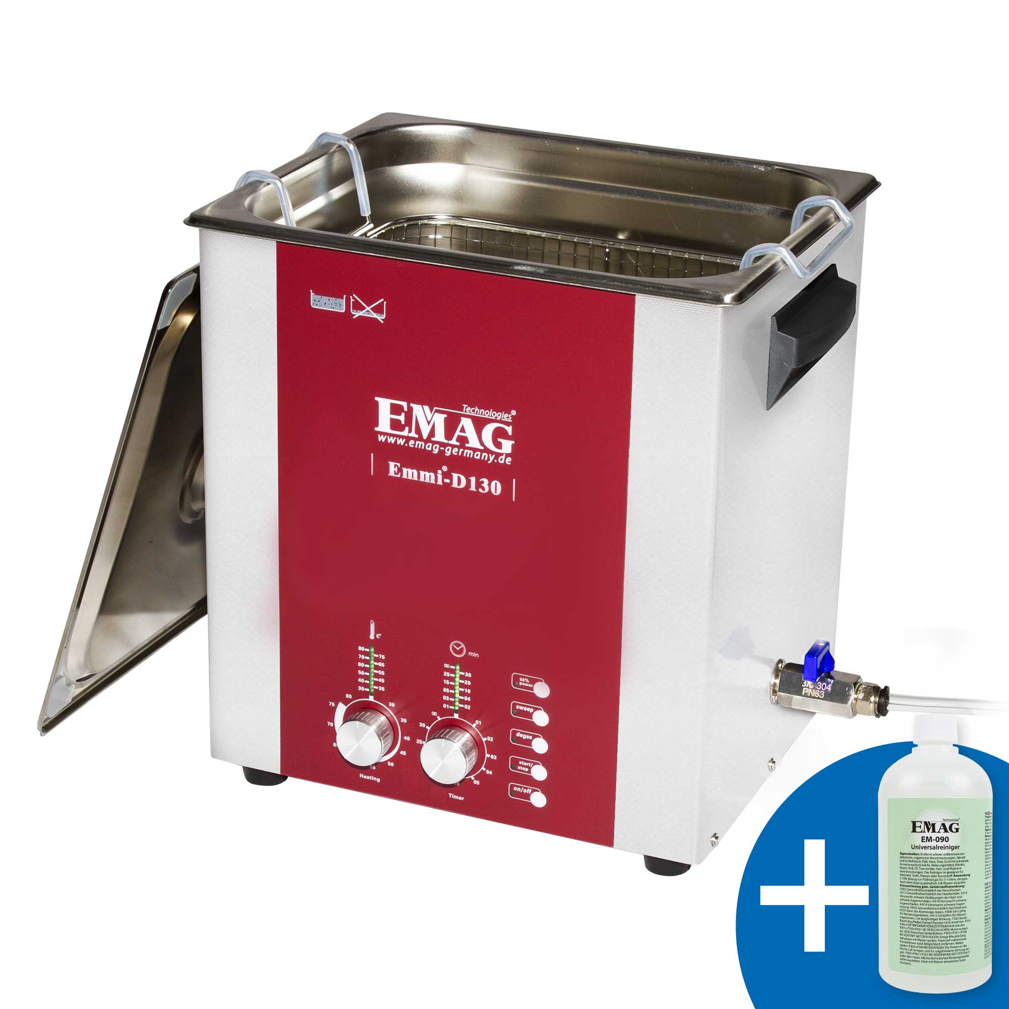 Emmi-D130 mit Ablaufhahn