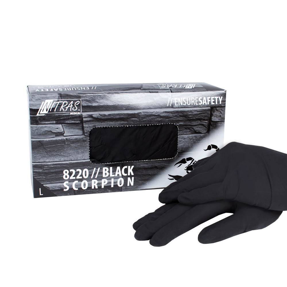 Latexhandschuhe Black Scorpion Schwarz Gr. L
