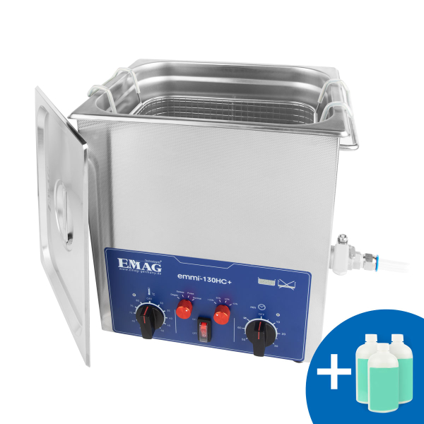 Emmi-130 HC Plus ultrasonic cleaner + FREE 500ml concentrate set
